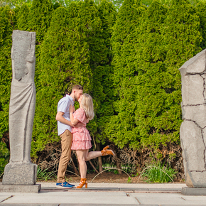 Grounds for Sculpture Engagement Photos at Fonthill Castle  SSSD-25
