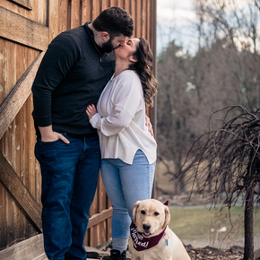 Engagement session in PA at Wallenpaupack Creek Farm CTDH-1